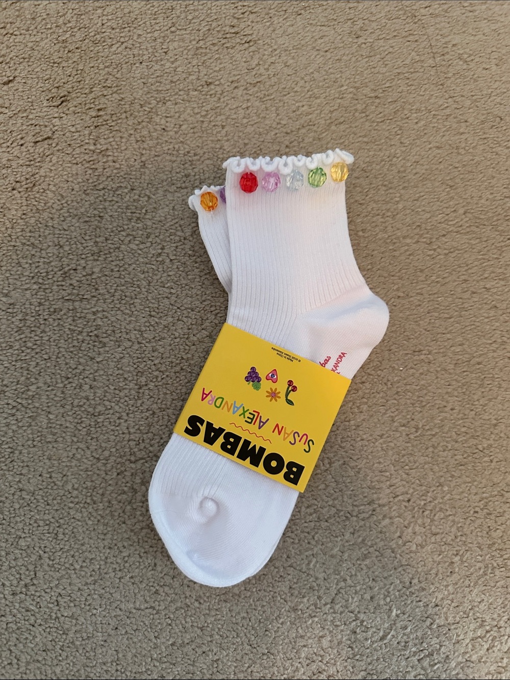 NWT Bombas x Susan Alexandra limited socks small